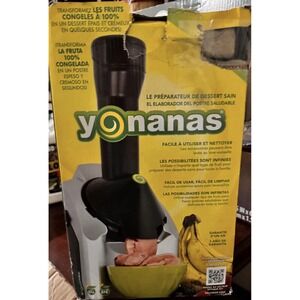Yonanas‎ Classic IC902ESV23 Soft Serve Maker Silver Black BPA Free Recipe Book